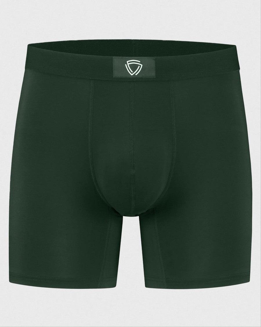 boxer, shorts, groen, stretch, kleding