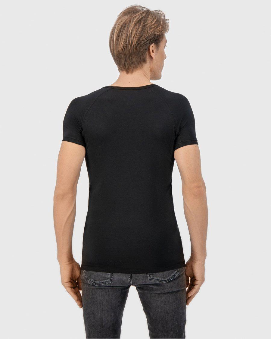 t-shirt, zwart, korte mouwen, heren, basics