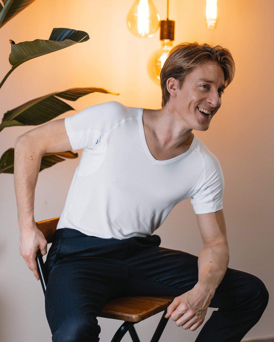 t-shirt, witte t-shirt, crew neck, korte mouw, casual top